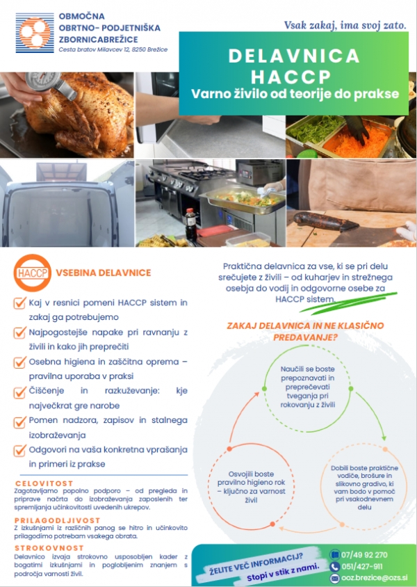 HACCP DELAVNICA